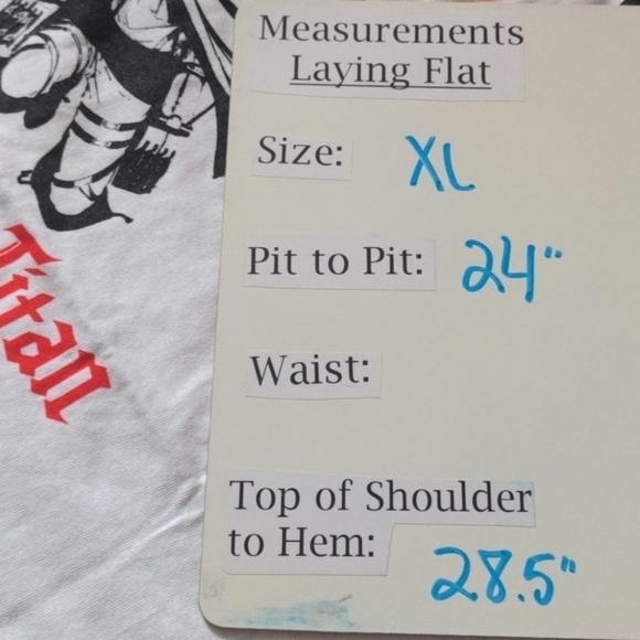 Attack on Titan White Short Sleeve Graphic Tee size XXL - Picture 4 of 5